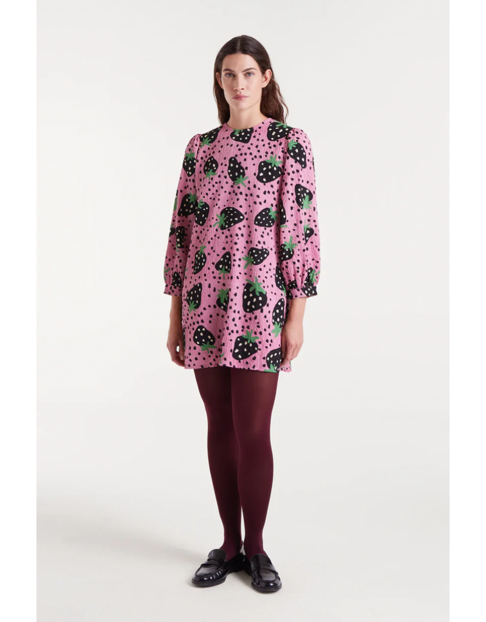 Compania Fantastica Compania Fantastica - Strawberry Print Short Dress