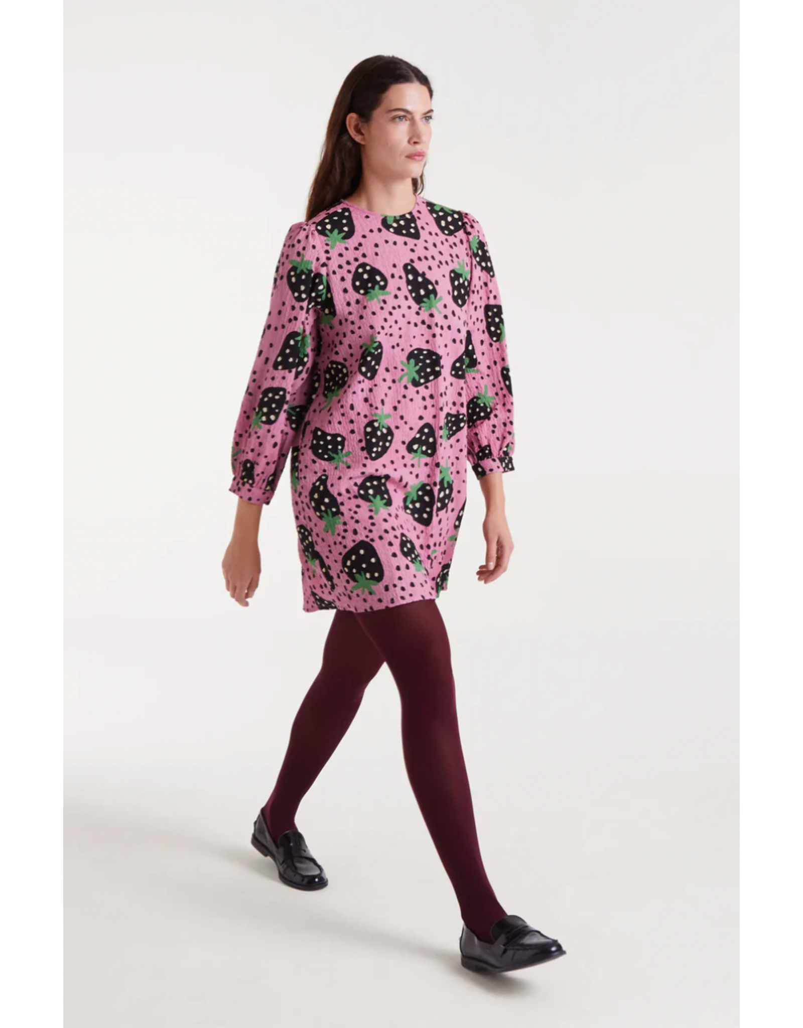Compania Fantastica Compania Fantastica - Strawberry Print Short Dress
