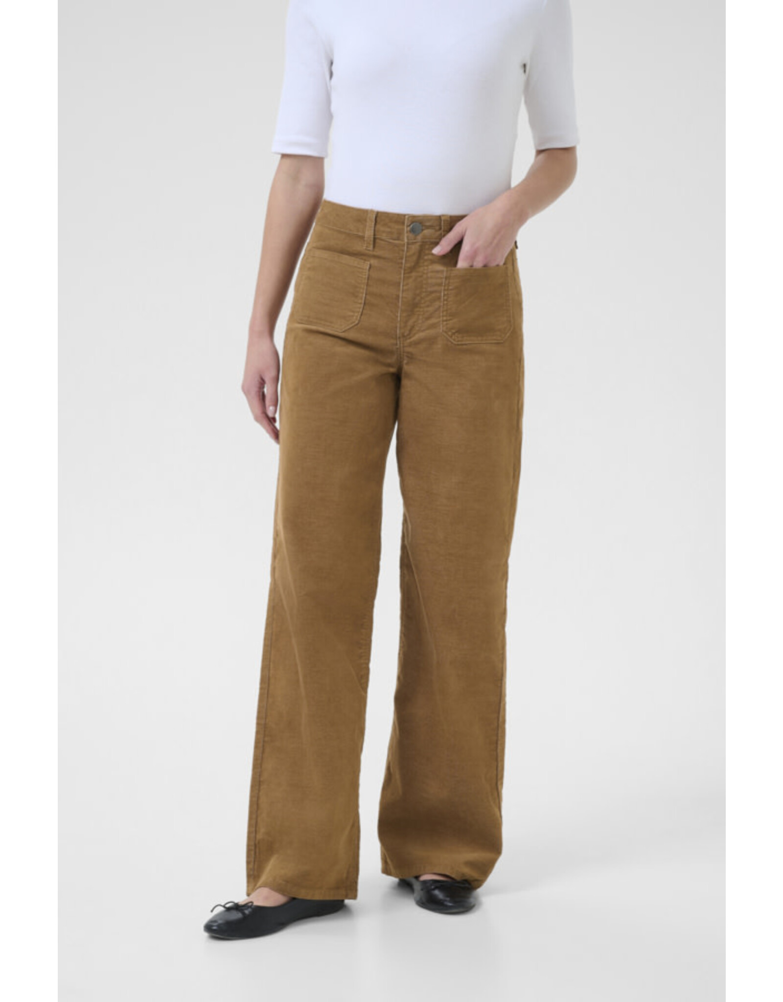Kaffe Kaffe - Molly Corduroy Pants (Toasted Coconut)