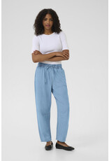 Kaffe Kaffe - Luise Chambray Barrel Trousers (Medium Blue)