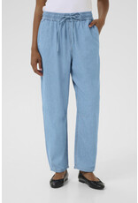 Kaffe Kaffe - Luise Chambray Barrel Trousers (Medium Blue)