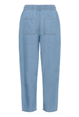 Kaffe Kaffe - Luise Chambray Barrel Trousers (Medium Blue)