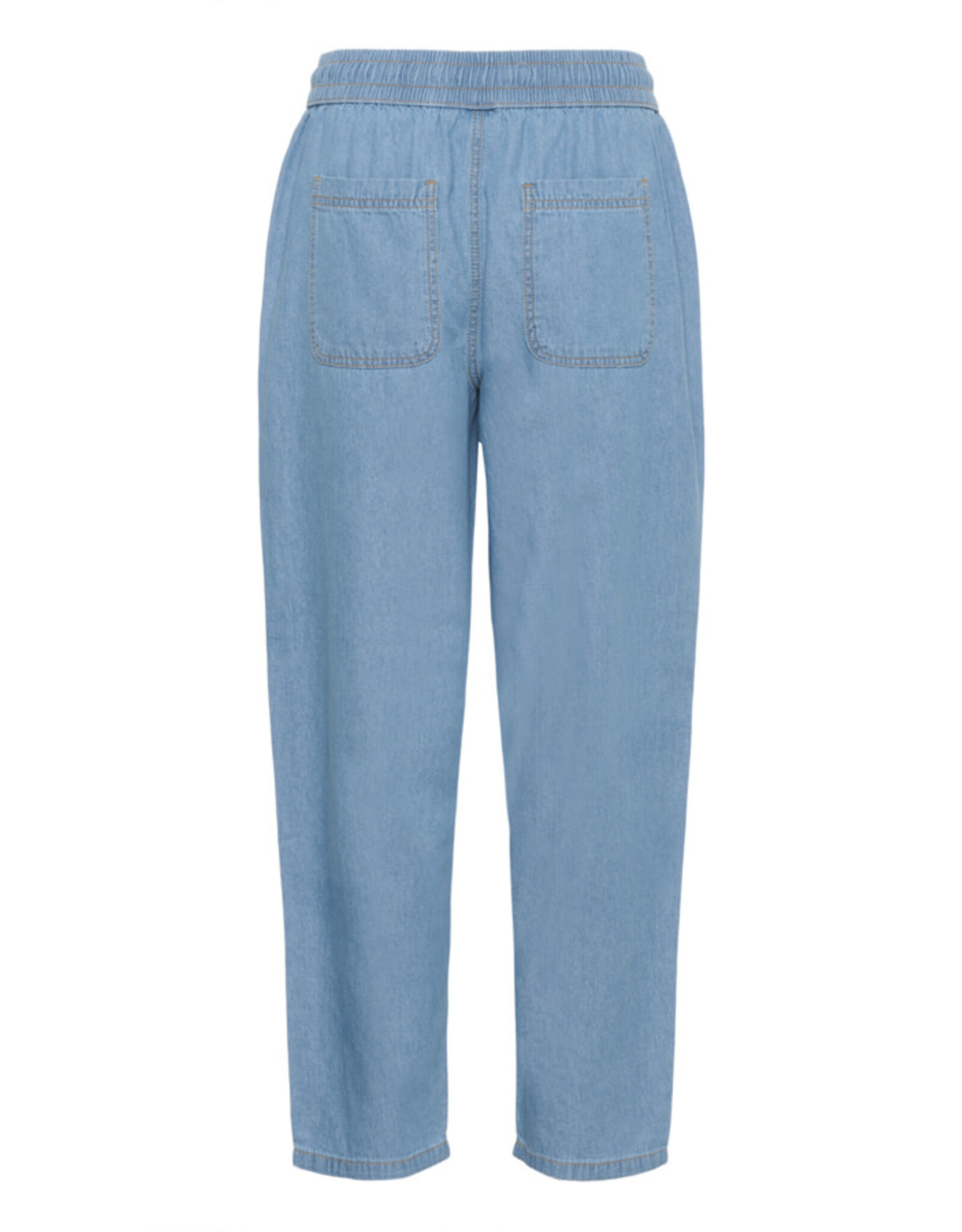 Kaffe Kaffe - Luise Chambray Barrel Trousers (Medium Blue)