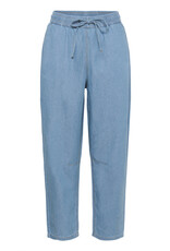 Kaffe Kaffe - Luise Chambray Barrel Trousers (Medium Blue)