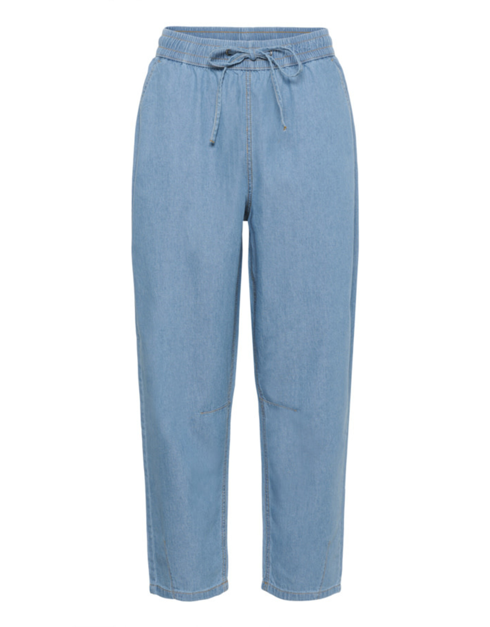 Kaffe Kaffe - Luise Chambray Barrel Trousers (Medium Blue)