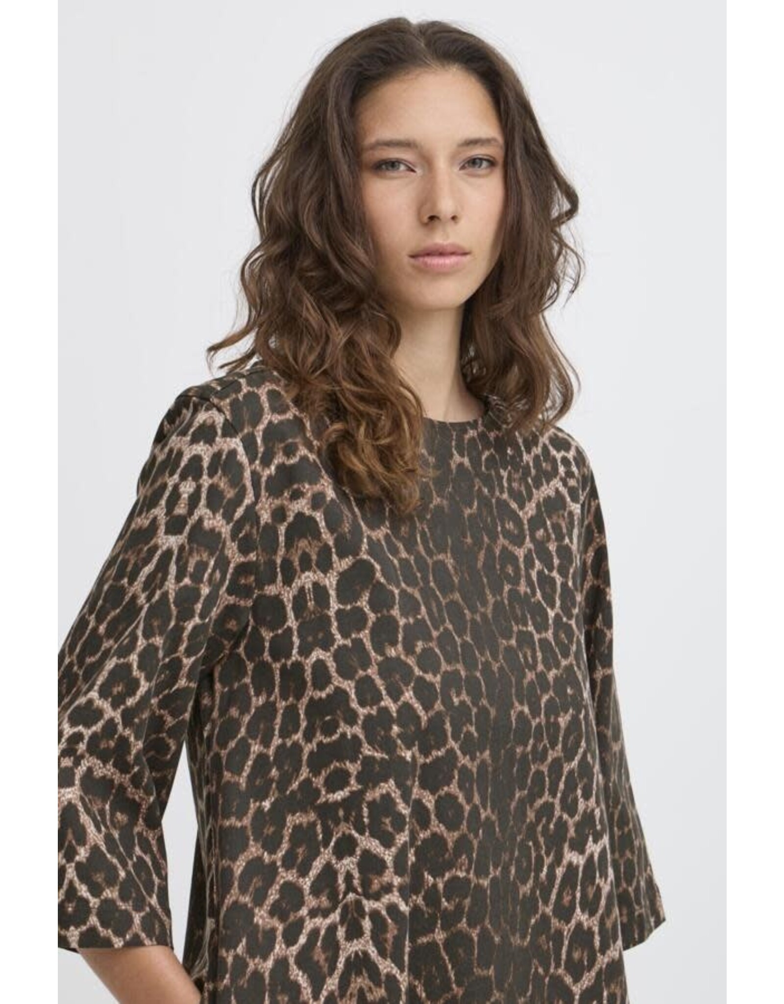 b.young b.young - Kenna Dress (Denim Leopard)