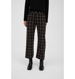 Mus & BomBon Mus & BomBon - Dalston Cropped Trousers (Black Windowpane Check)
