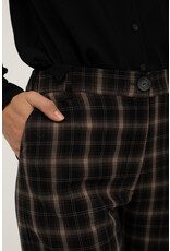 Mus & BomBon Mus & BomBon - Dalston Cropped Trousers (Black Windowpane Check)