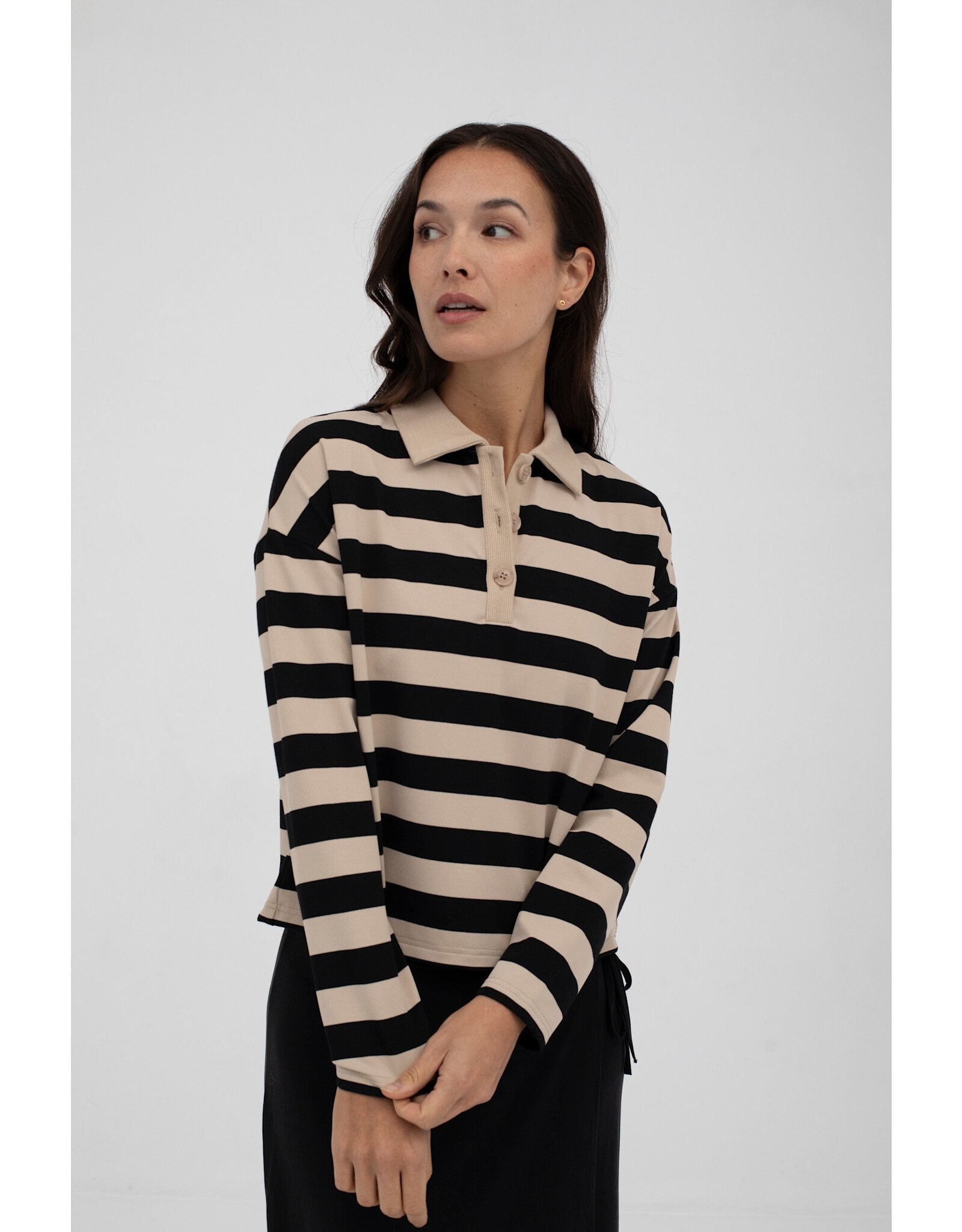 Mus & BomBon Mus & BomBon - Pedralbes Striped Polo Jumper