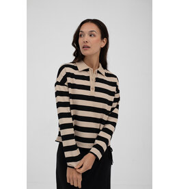 Mus & BomBon Mus & BomBon - Pedralbes Striped Polo Jumper