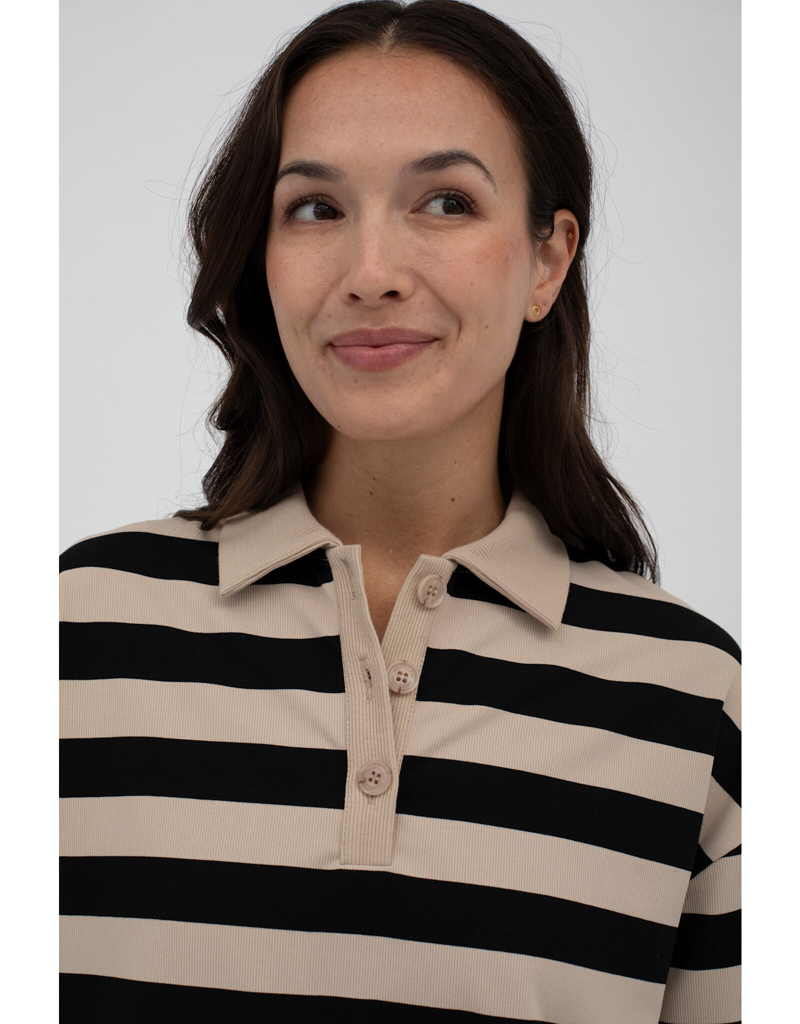 Mus & BomBon Mus & BomBon - Pedralbes Striped Polo Jumper