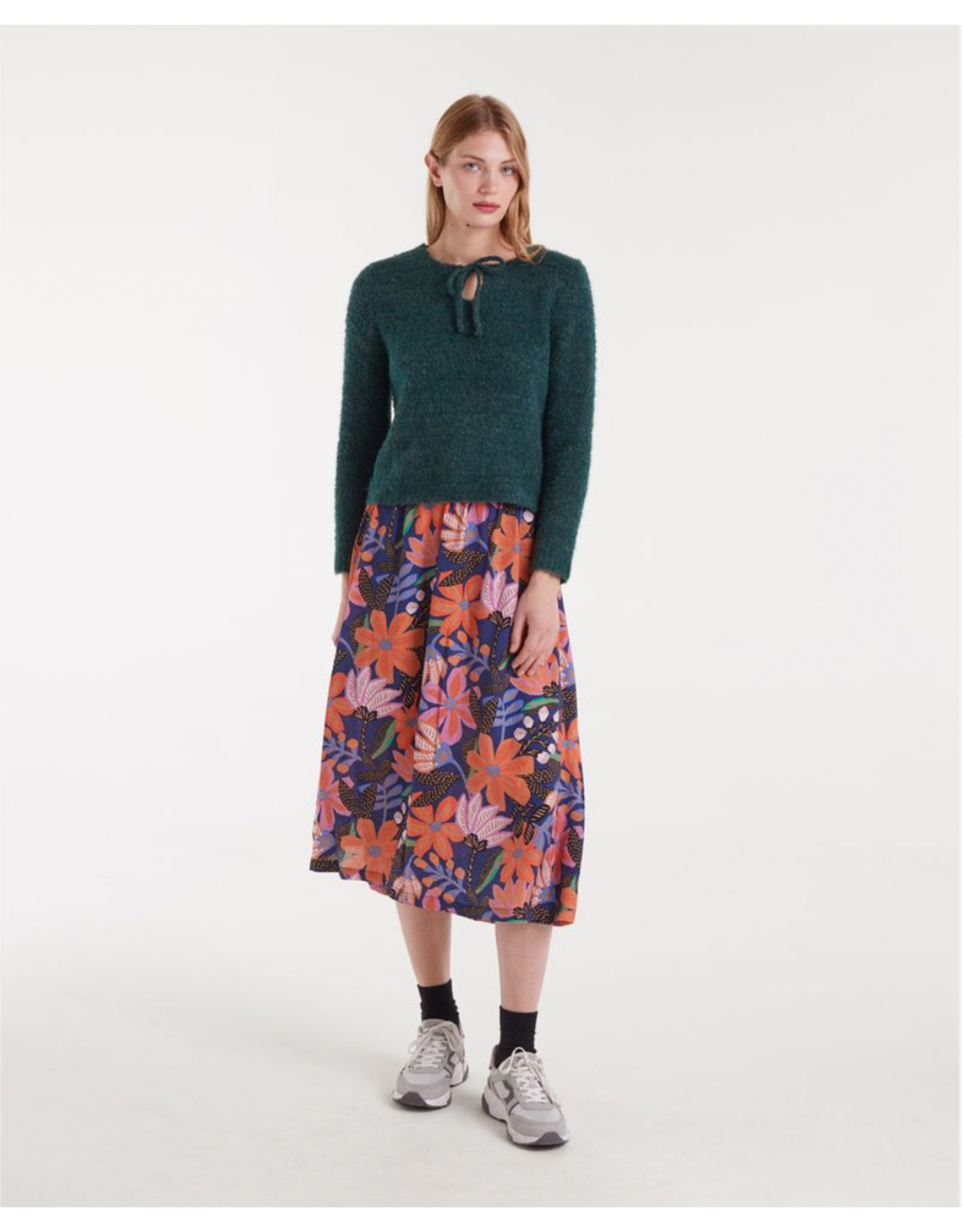 Compania Fantastica Compania Fantastica - Jumper Bow Neck (Green)