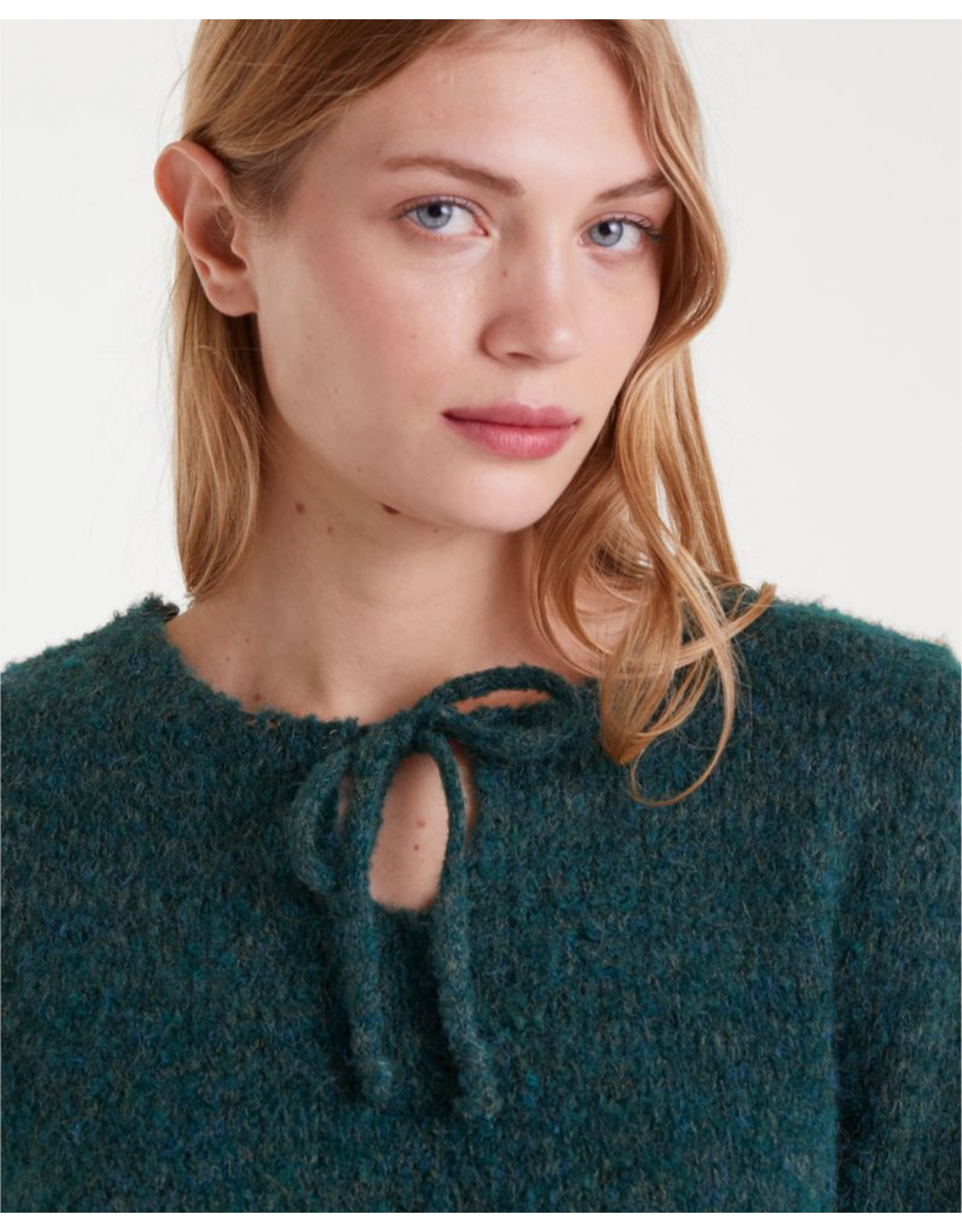 Compania Fantastica Compania Fantastica - Jumper Bow Neck (Green)