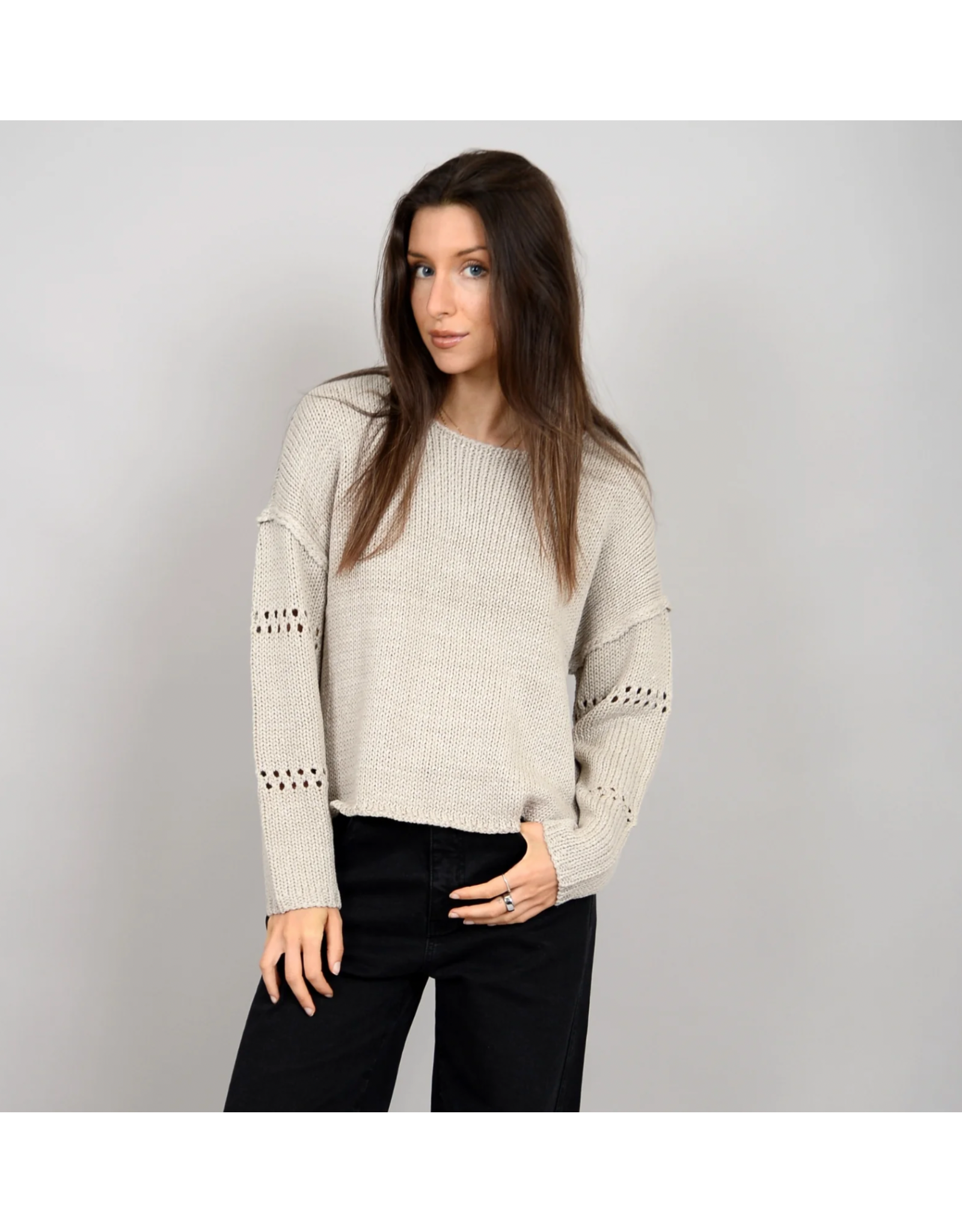 RD Style RD Style - Arlo Long Sleeve Boatneck (Sanded Stone)