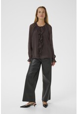 Kaffe Kaffe - Milia Chiffon Blouse (Black Coffee)