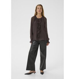 Kaffe Kaffe - Milia Chiffon Blouse (Black Coffee)