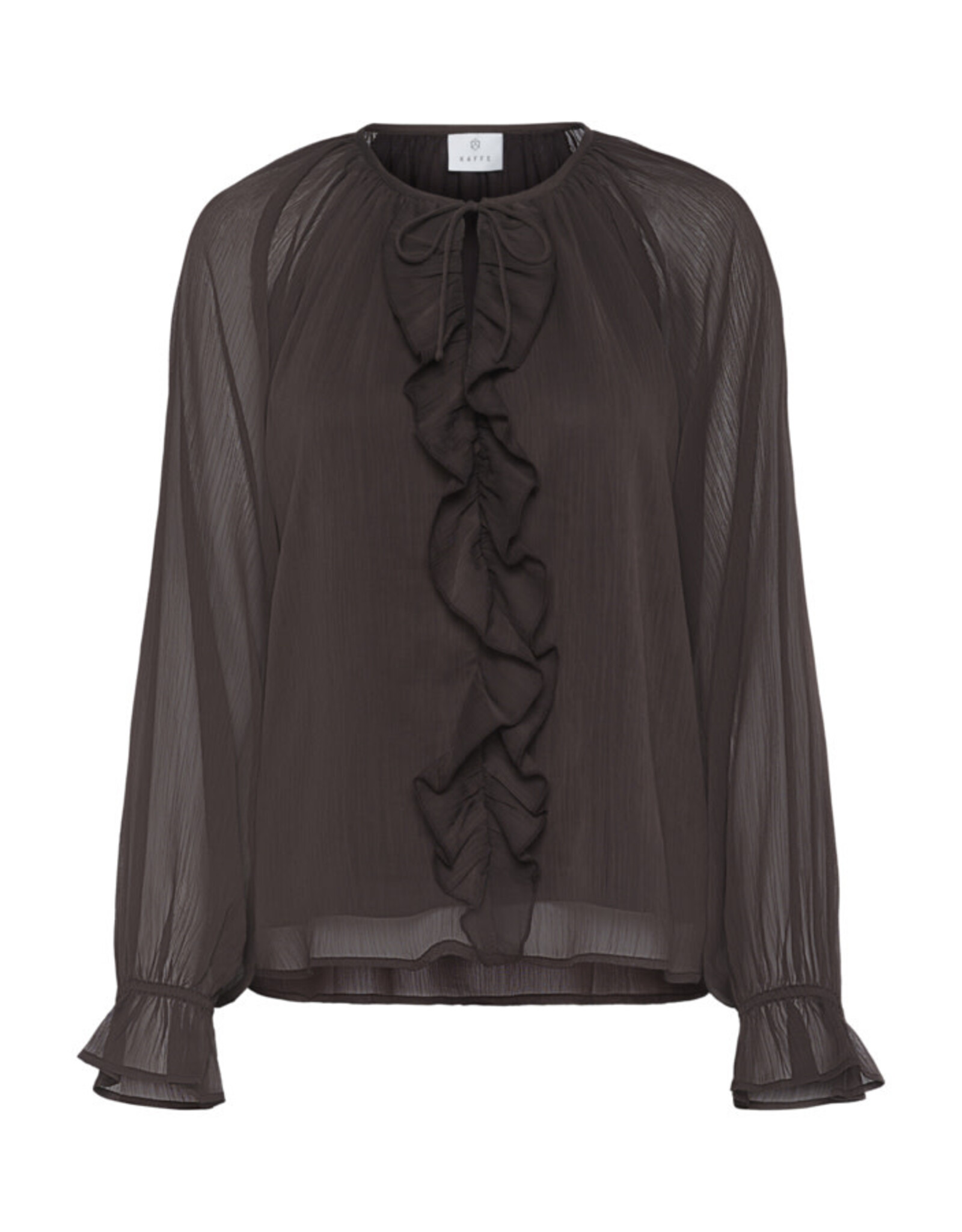 Kaffe Kaffe - Milia Chiffon Blouse (Black Coffee)