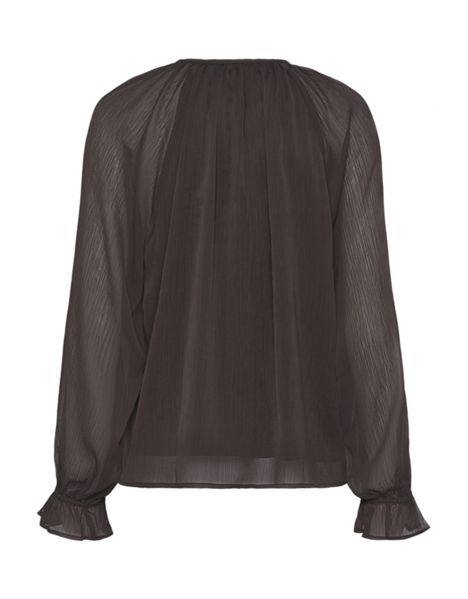 Kaffe Kaffe - Milia Chiffon Blouse (Black Coffee)