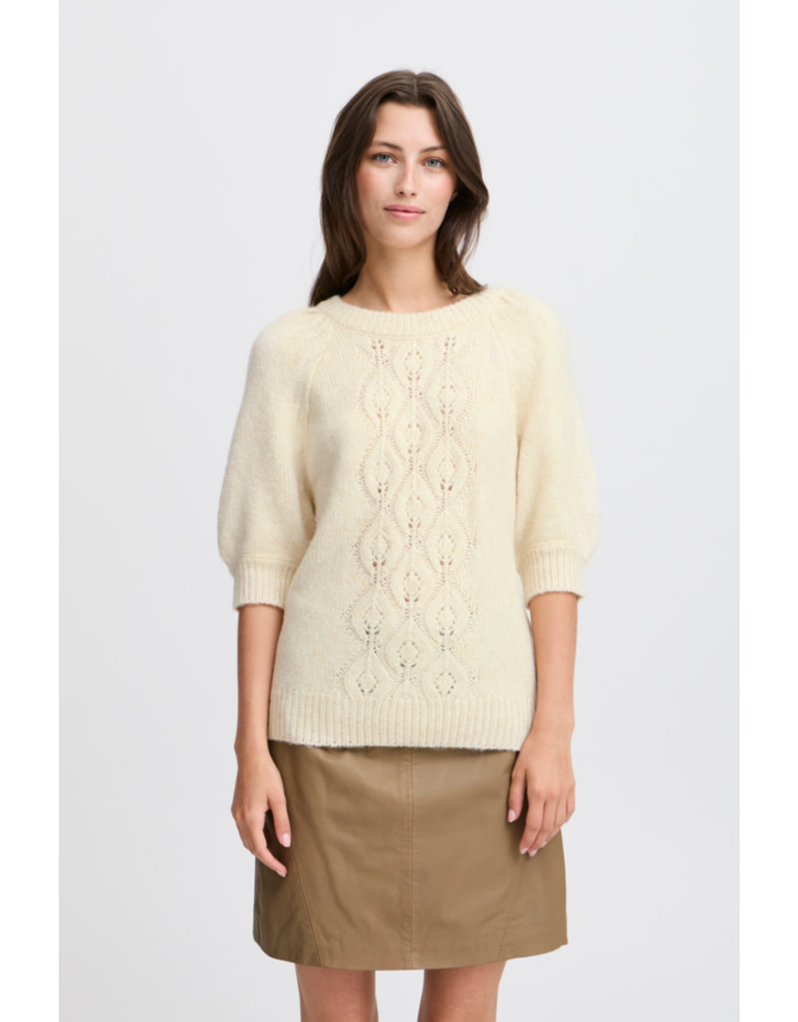 b.young b.Young - Oksana Short Sleeve Jumper (Birch)