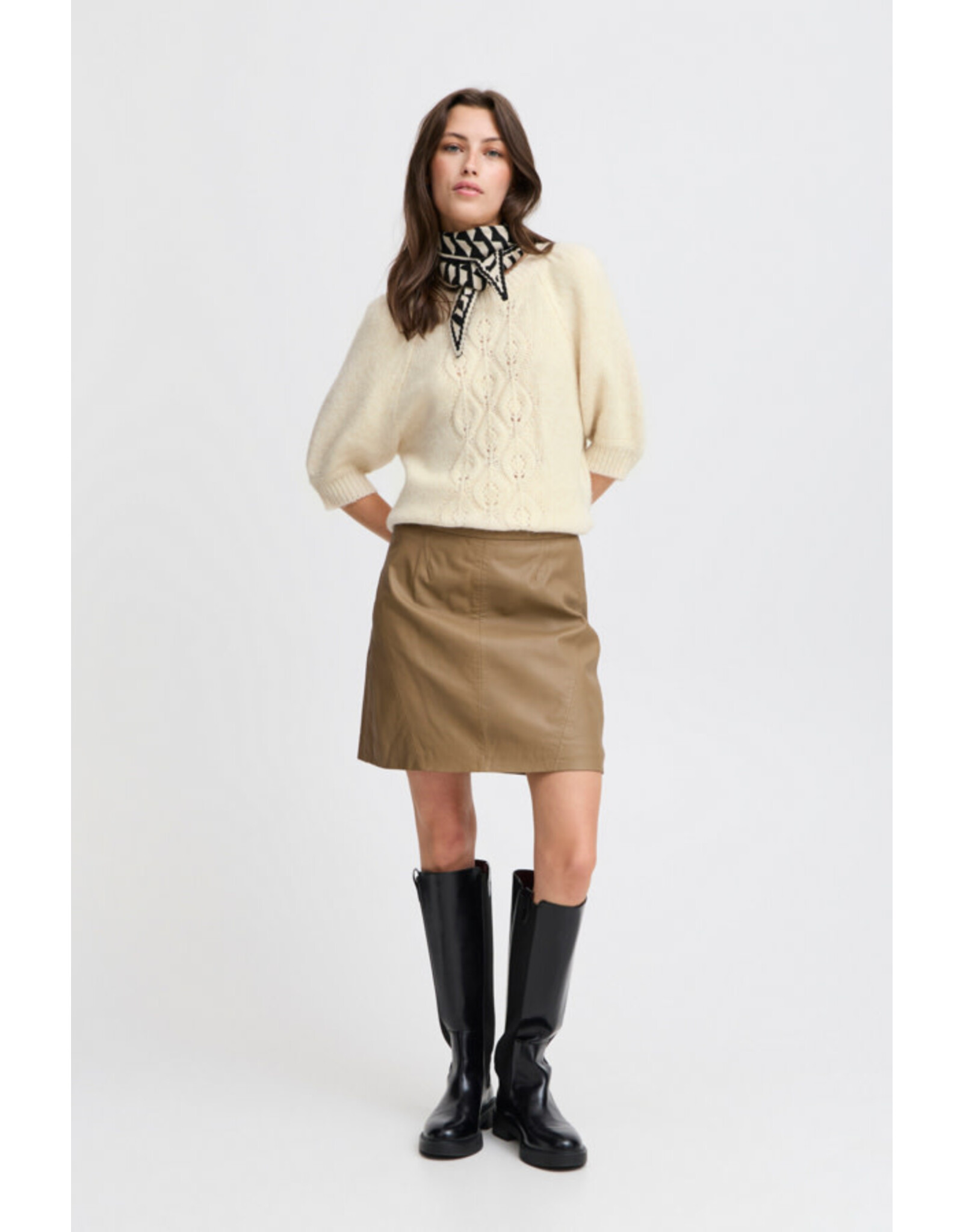 b.young b.Young - Oksana Short Sleeve Jumper (Birch)