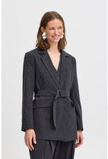 b.young b.young - Danta Belted Blazer (Black melange)