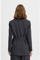 b.young b.young - Danta Belted Blazer (Black melange)