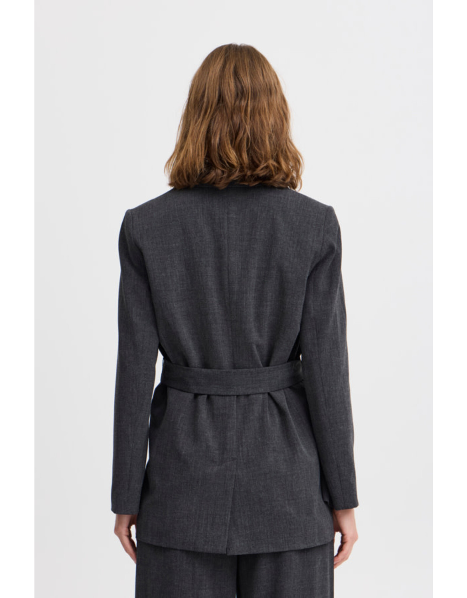b.young b.young - Danta Belted Blazer (Black melange)