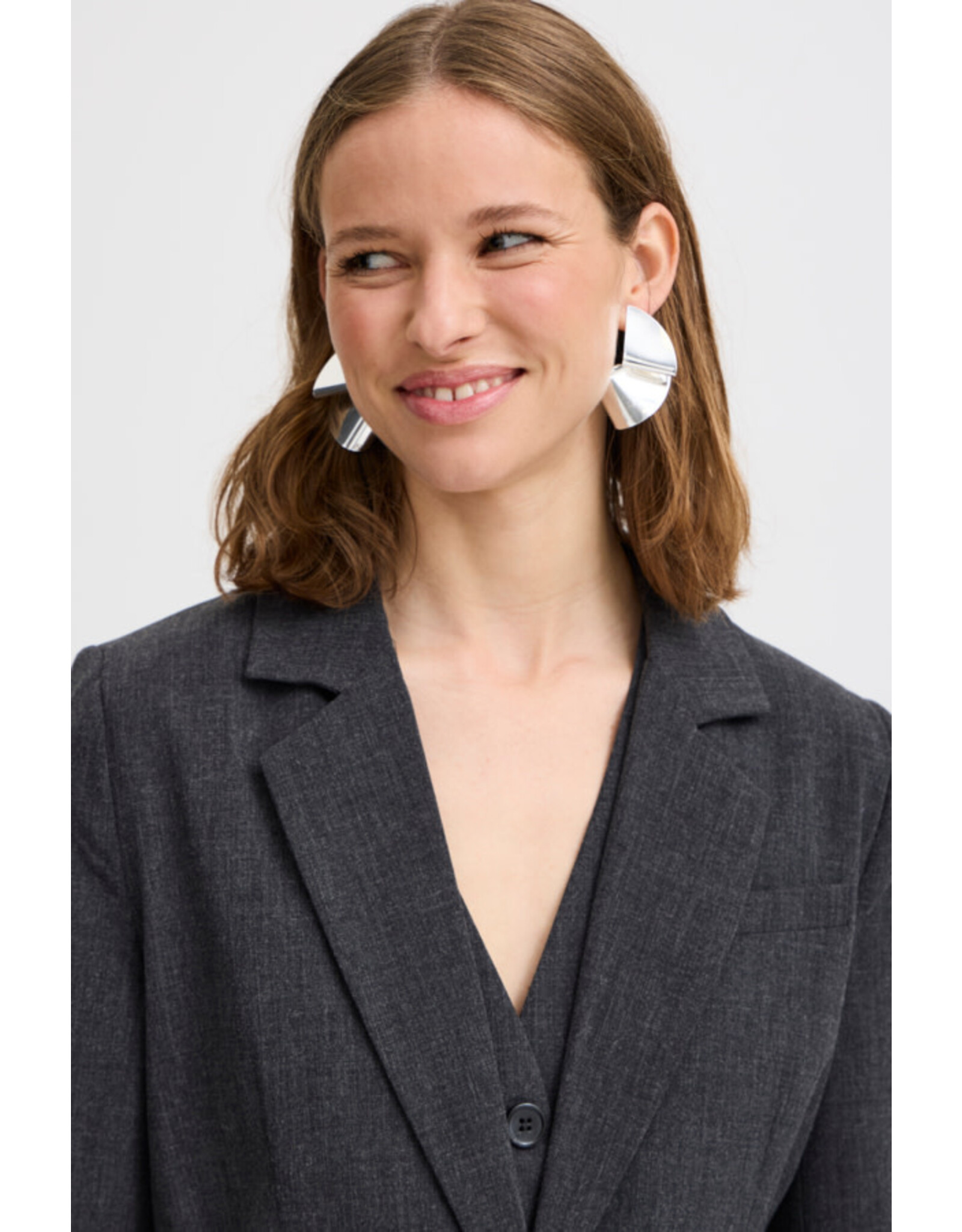 b.young b.young - Danta Belted Blazer (Black melange)