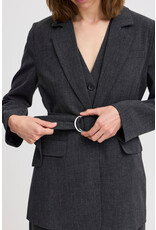 b.young b.young - Danta Belted Blazer (Black melange)