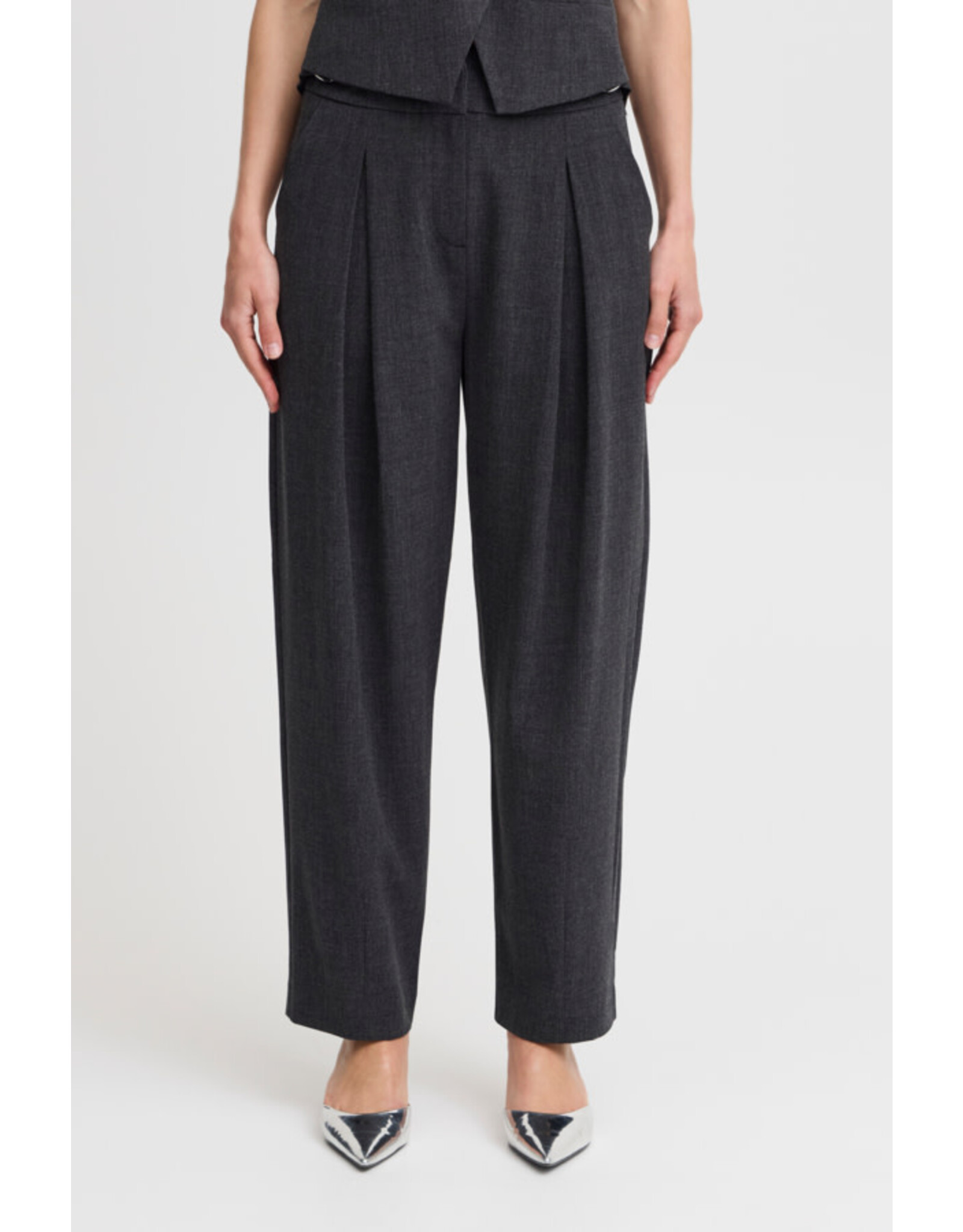 b.young b.young - Danta Dart Pants (Black Melange)