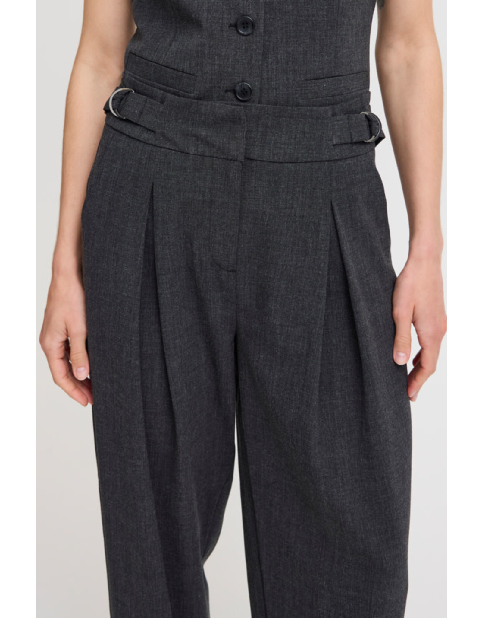 b.young b.young - Danta Dart Pants (Black Melange)