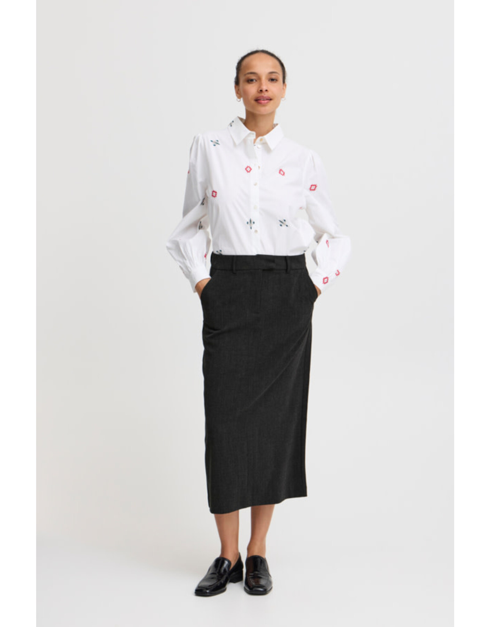 b.young b.young - Danta Skirt 2 (Black Melange)