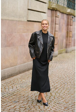 Kaffe Kaffe - Jane Leather Moto Jacket (Black)