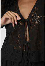 Kaffe Kaffe - Nomi Bow Blouse (Black Deep)