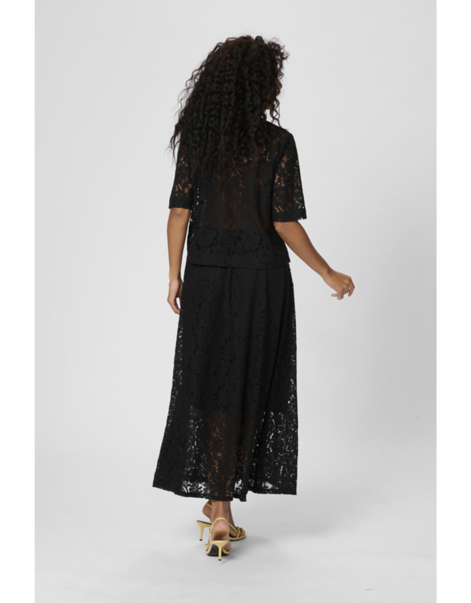 Kaffe Kaffe - Nomi Bow Blouse (Black Deep)