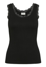 Kaffe Kaffe - Omi Lace Trim Tank (Black Deep)