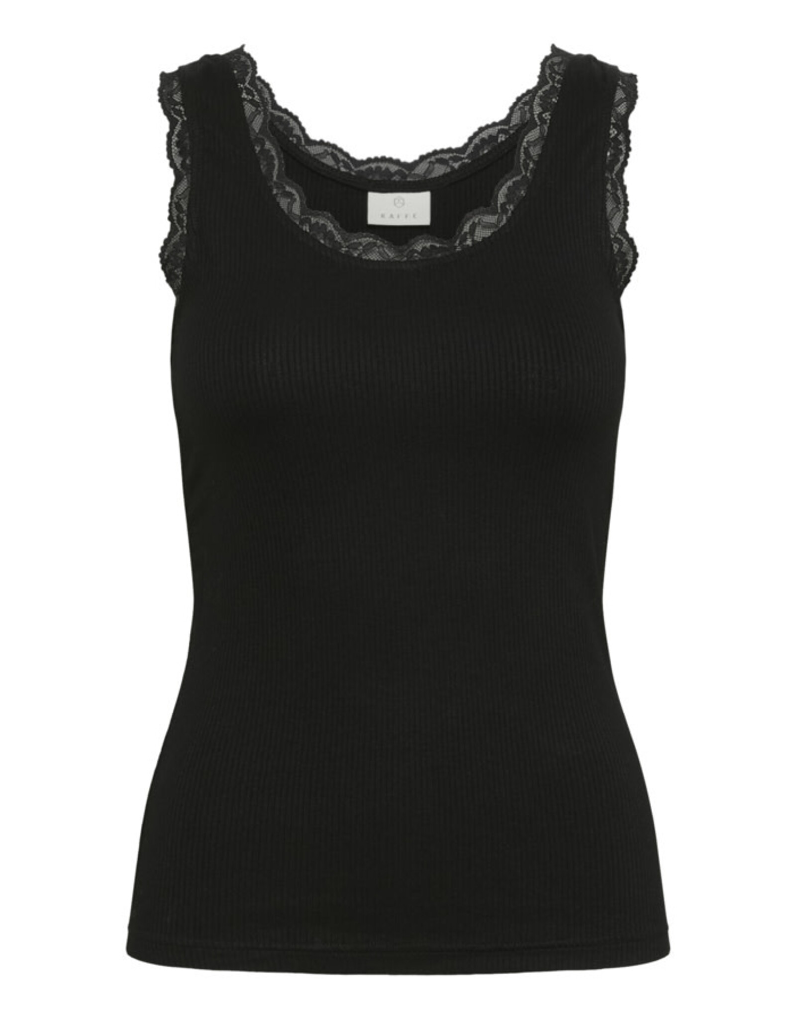 Kaffe Kaffe - Omi Lace Trim Tank (Black Deep)