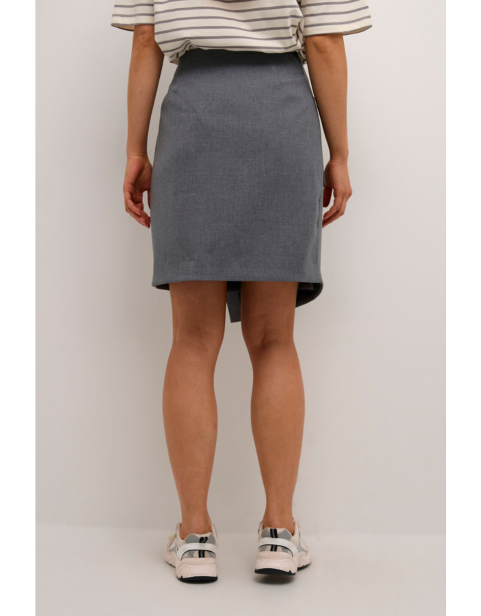 Kaffe Kaffe - Eden Wrap Skirt (Grey Melange)