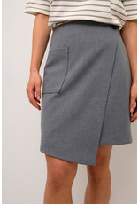 Kaffe Kaffe - Eden Wrap Skirt (Grey Melange)