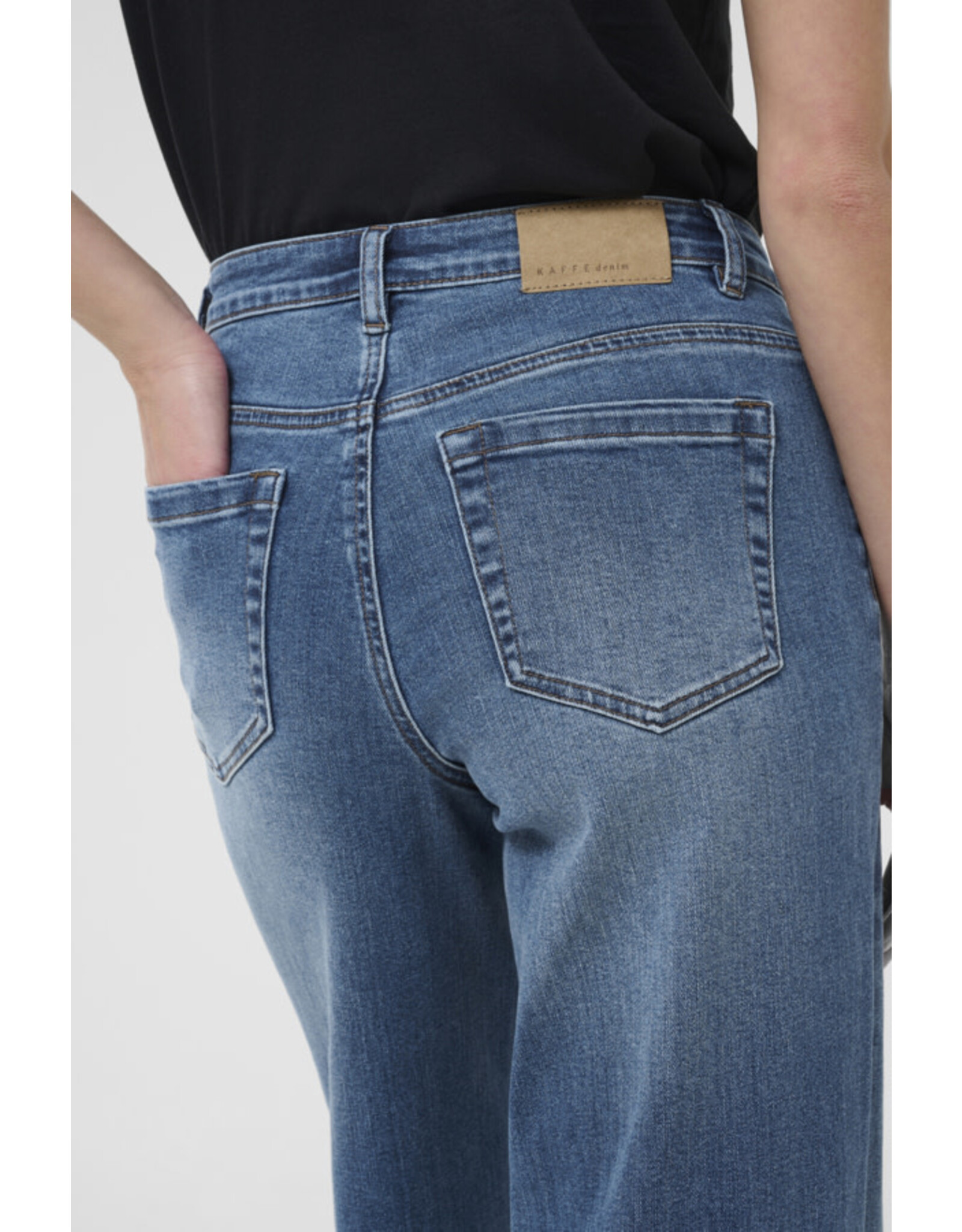 Kaffe Kaffe - Brooke Regular Fit Jeans (32" Inseam - Medium Blue)