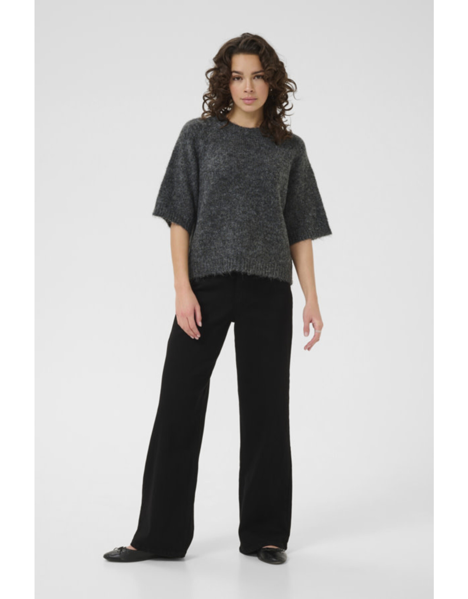 Kaffe Kaffe - Emilie Pullover (Dark Grey Melange)