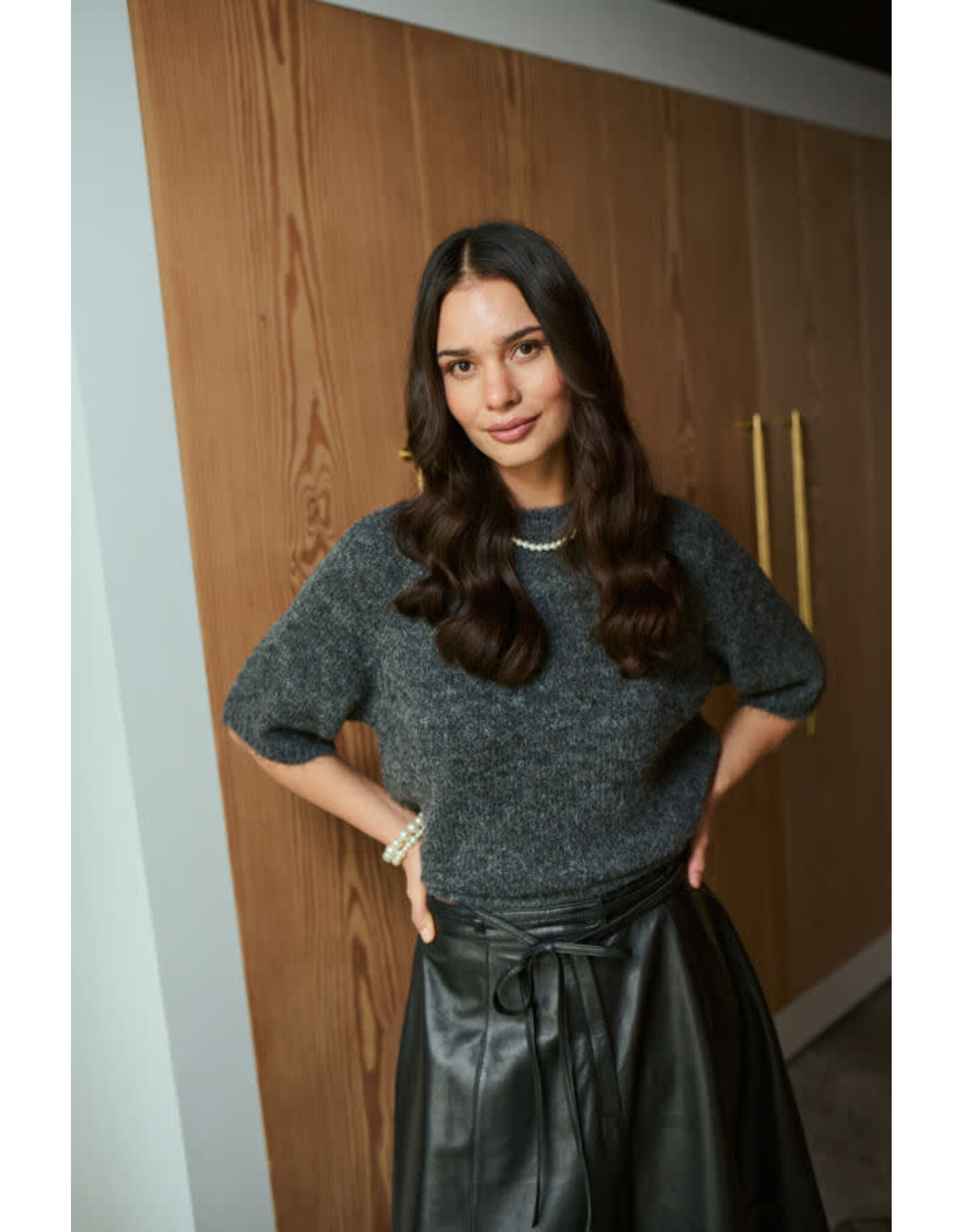 Kaffe Kaffe - Emilie Pullover (Dark Grey Melange)