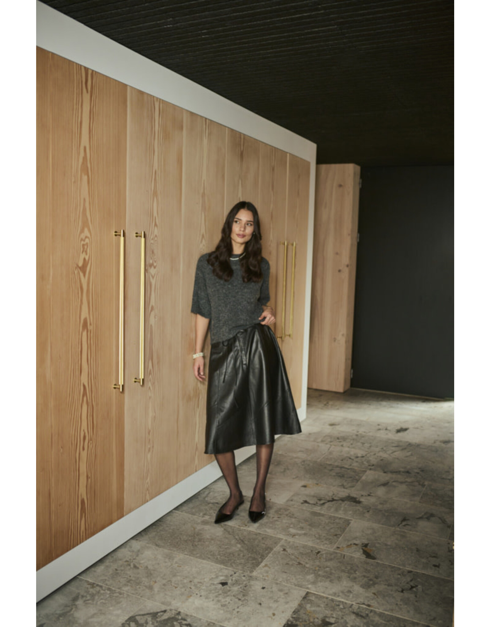 Kaffe Kaffe - Emilie Pullover (Dark Grey Melange)