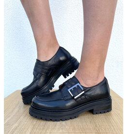 Miz Mooz Miz Mooz - Lakelan Loafer with Buckle (Black)