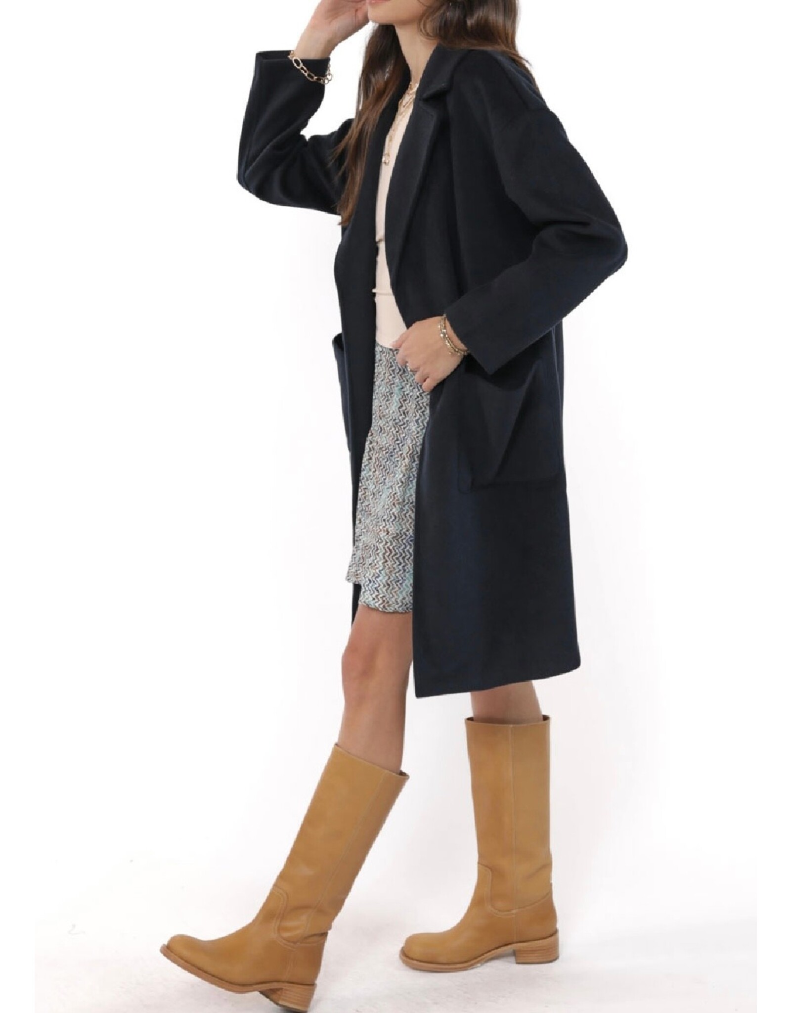 Sadie & Sage Sadie & Sage - Hayley Open Coat (Dark Navy)