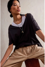 Free people Free People - Nina V Neck Tee (Black)