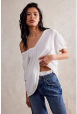 Free people Free People - Nina V Neck Tee (Ivory)