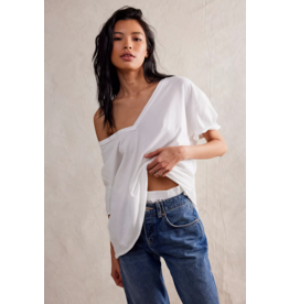 Free people Free People - Nina V Neck Tee (Ivory)