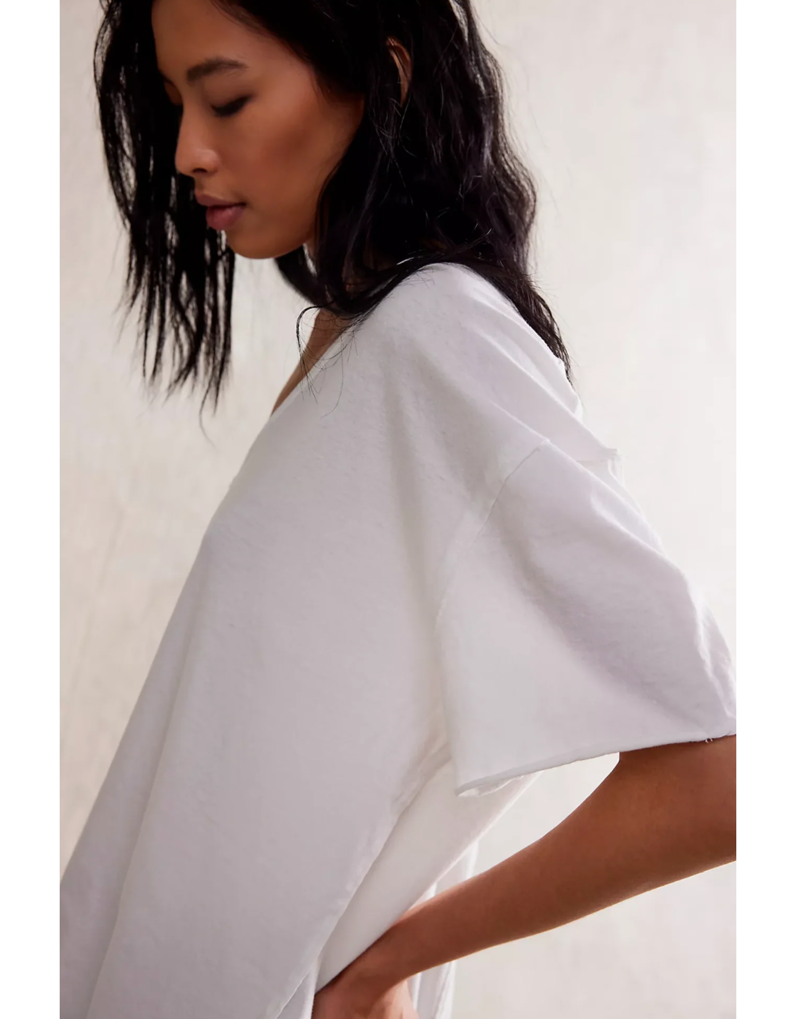 Free people Free People - Nina V Neck Tee (Ivory)