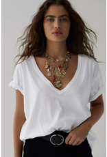 Free people Free People - Nina V Neck Tee (Ivory)